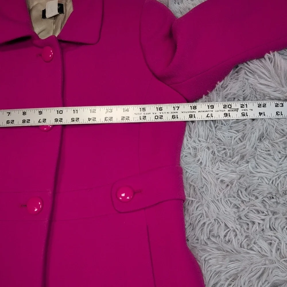 J. Crew Jacket Womens 4 Pink Wool Blend Coat Comort Preppy Button Up Pockets - Picture 3 of 16